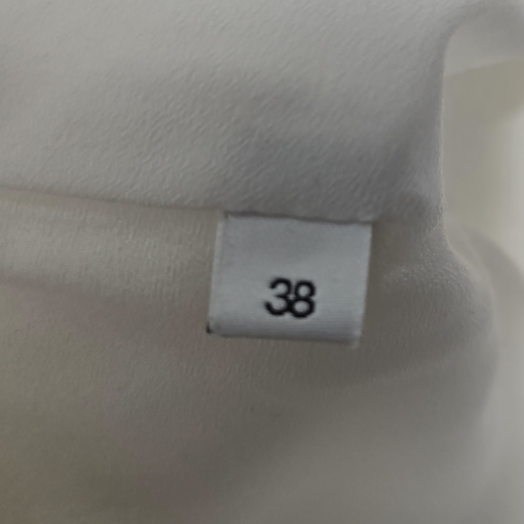 Sandro Paris White Laurena Mini Dress Size 38/US 6 Pleated Ruffle EUC - Picture 12 of 16